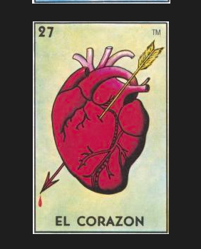 EL CORAZON (The Heart) Wood Cut by artist Sarah Polzin