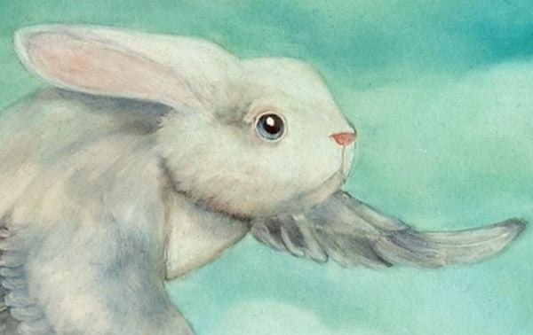 Lapin du Ciel (Bunny in the Sky) by artist Corine Perier