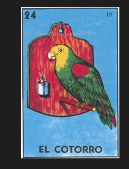 EL COTORRO #24 (The Parrot) by artist Annette Hassell