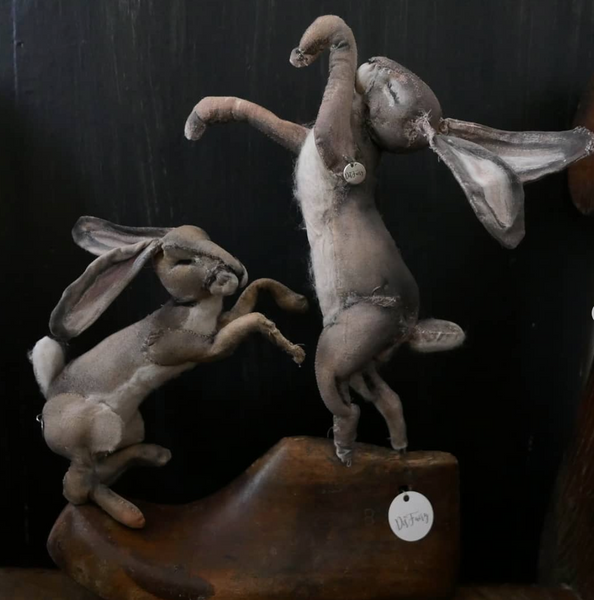 DANCING HARES by artist Disfairy