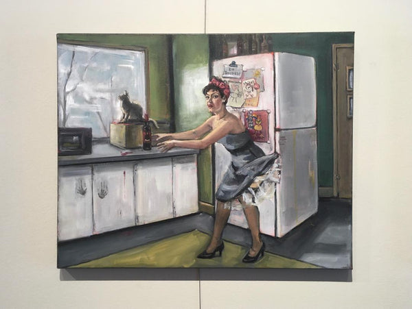 Domestically Dysfunctional Pin-Up, Determination by artist Nancy Cintron