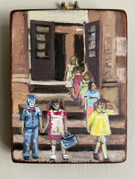 85 LA ESCUELA (The School) / Little Blank Slate by artist Nancy Koutsouflakis