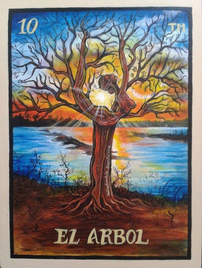 El arbol #10 (The Tree Woman) by artist Gabriela Malinalxochitl Zapata