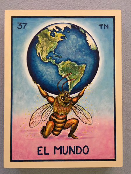 EL MUNDO (La Heroica Polinizadora Del Mundo) / The World #37 by artist Gabriela Zapata