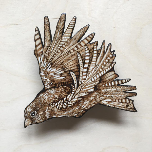 FIVE INCH FINCH VI by artist Samantha Mullen