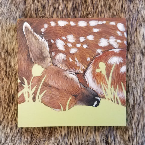 SLEEPING FAWN by artist Lena Sayadian