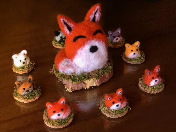 WEE GREY FOX by artist Francesca Rizzato