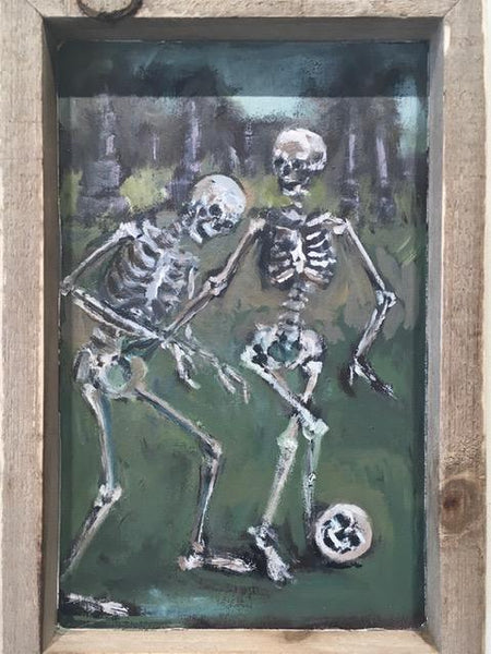 LOS FUTBOLISTAS (The Soccer Players) #82 / Don’t Be a Poor Sport by artist Nancy Cintron