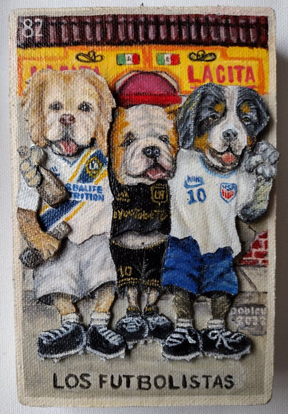82 LOS FUTBOLISTAS (The Soccer Players) by artist Wbaldo Muñoz