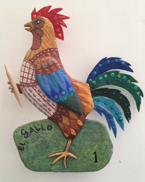 EL GALLO #1 (The Rooster)/Rooster At Home by artist Ulla Anobile