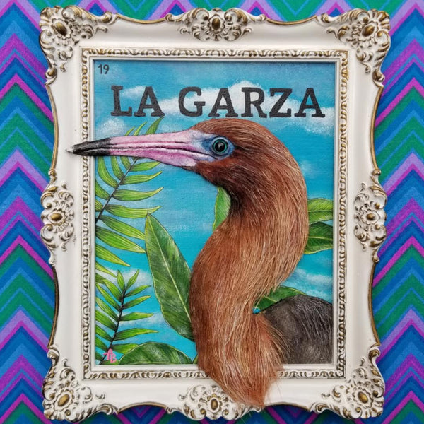 LA GARZA (The Heron) #19 by artist Alise Baker