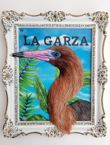 LA GARZA (The Heron) #19 by artist Alise Baker