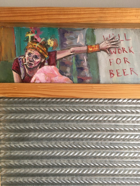 OR A GOOD TIME (Washing Well Wench Series, feat. Gerty) by artist Nancy Cintron