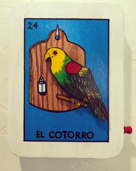 EL COTORRO (The Parrot) # 24 by artist Heraldo Garza