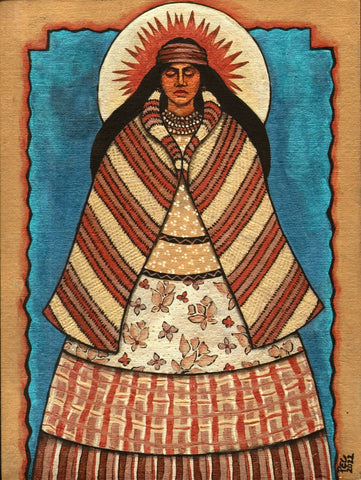 38 EL APACHE (The Apache) aka Lozen by artist Pamela Enriquez-Courts