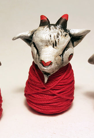 PERSONAL SCAPEGOAT (MINI, Horns, Pointy Ears) by artist Carisa Swenson
