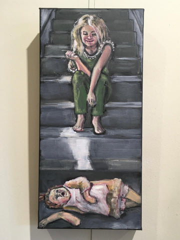 POOR MORRIS! YOU FELL DOWN THE STAIRS AGAIN! by artist Nancy Cintron