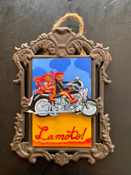 86 LA MOTOCICLETA (The Motorcycle) by artist Brenda Gomez