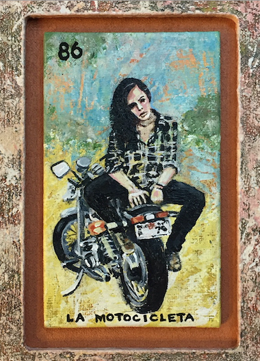 LA MOTOCICLETA (The Motorcycle) #86 by artist Andrea Bogdan