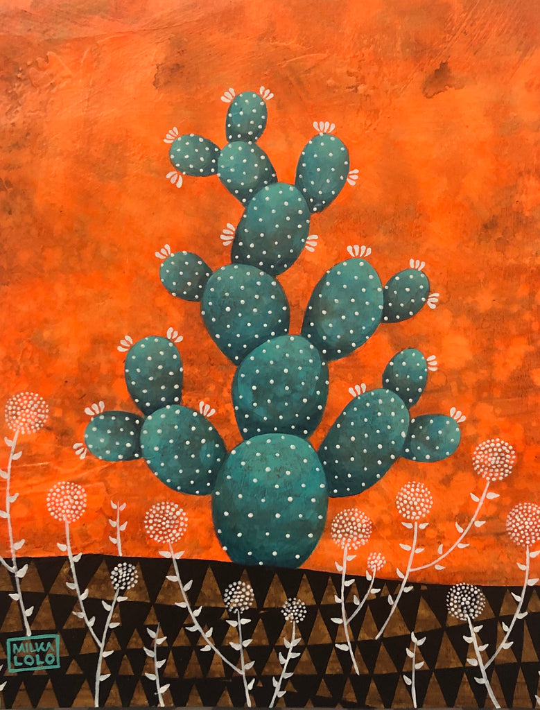 EL NOPAL (The Prickly Pear Cactus) #39 by artist Milka LoLo