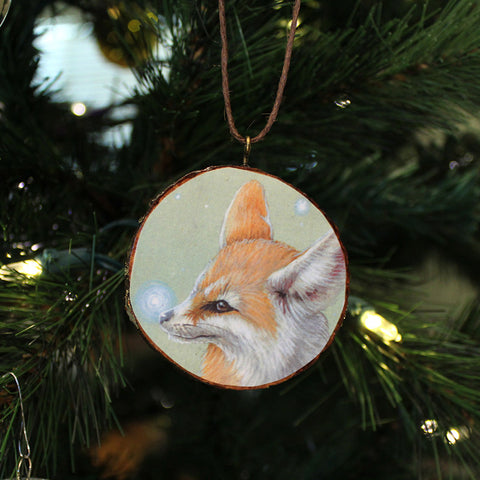 Fennec Fox Ornament by Lena Sayadian