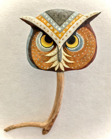OWL MASK 15 by artist Ulla Anobile