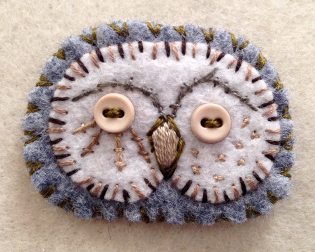 OWL BROOCH 4 by artist Ulla Anobile