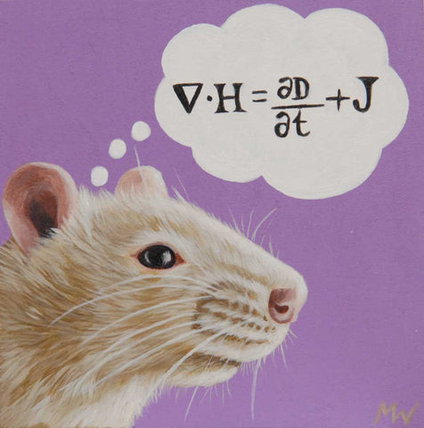 Physics Rat by artist Michelle Waters