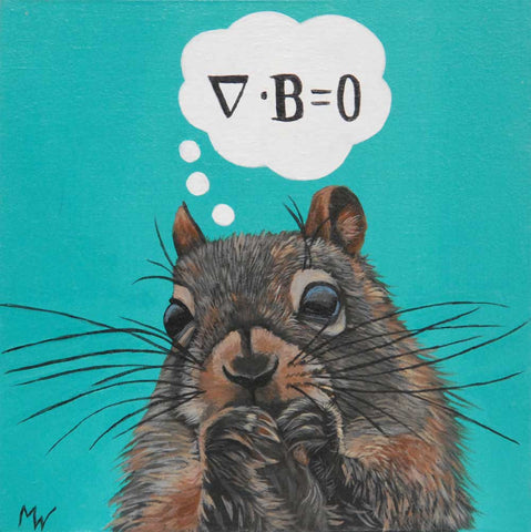 Maxwell Squirrel by artist Michelle Waters