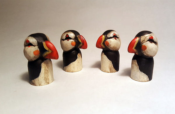 POCKET PUFFINS (NATURAL) by artist Carisa Swenson