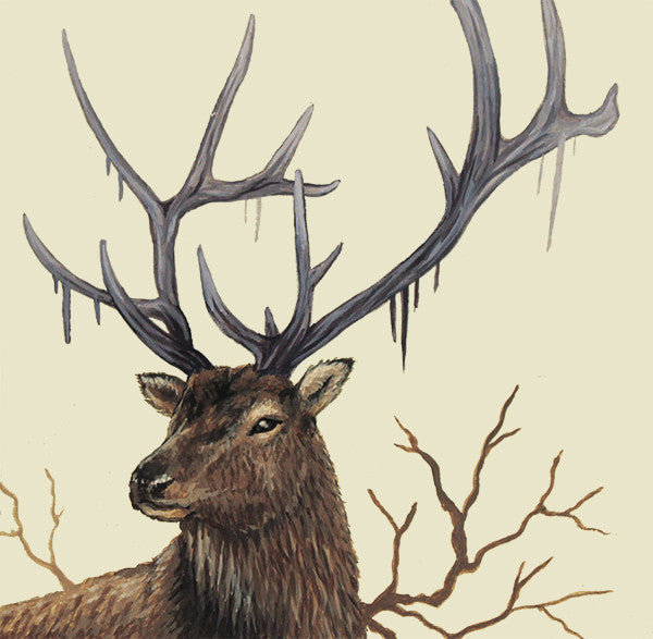 Rooted Elk by artist Lena Sayadian