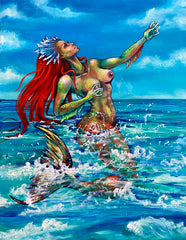6 LA SIRENA (The Mermaid) by artist Gabriela Zapata – Cactus