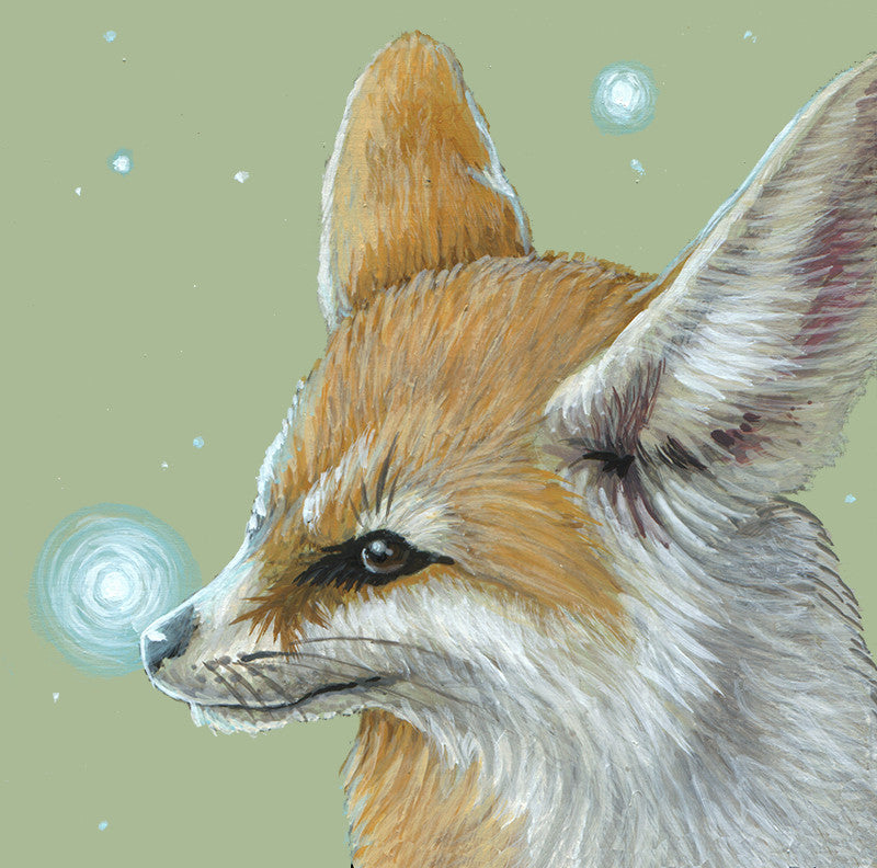 Spirit Fennec Fox by artist Lena Sayadian