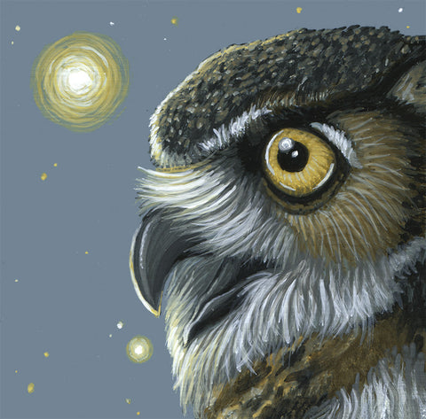 Spirit Owl by artist Lena Sayadian