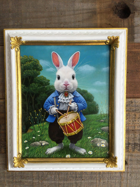 29 EL TAMBOR (The Drum) / Bunny Drummer by artist Olga Ponomarenko