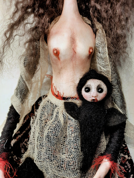 Greek Pagan Folktales: Τα τελώνια/ Telónia (Crete, Samos) by artist Anima ex manus Art Dolls