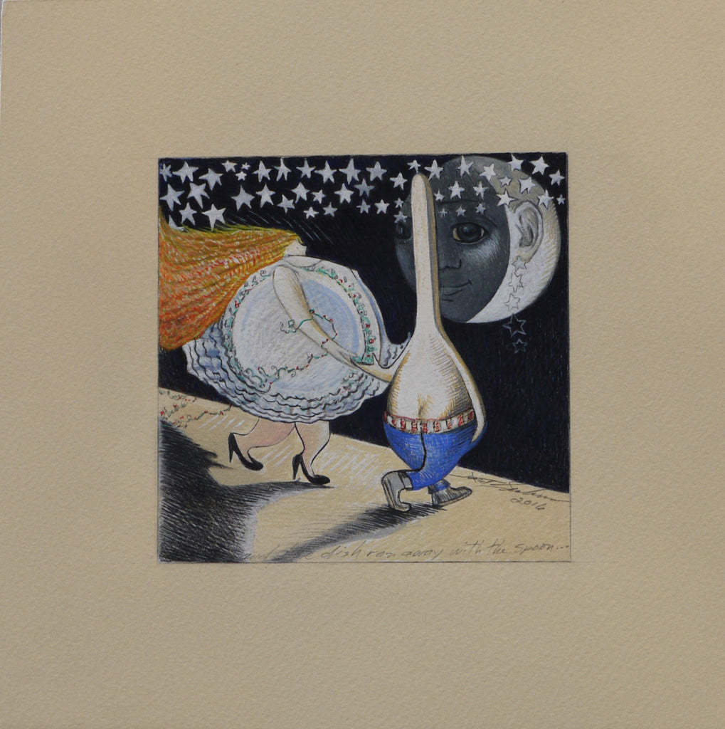 …AND THE DISH RAN AWAY WITH THE SPOON by artist Janet Olenik