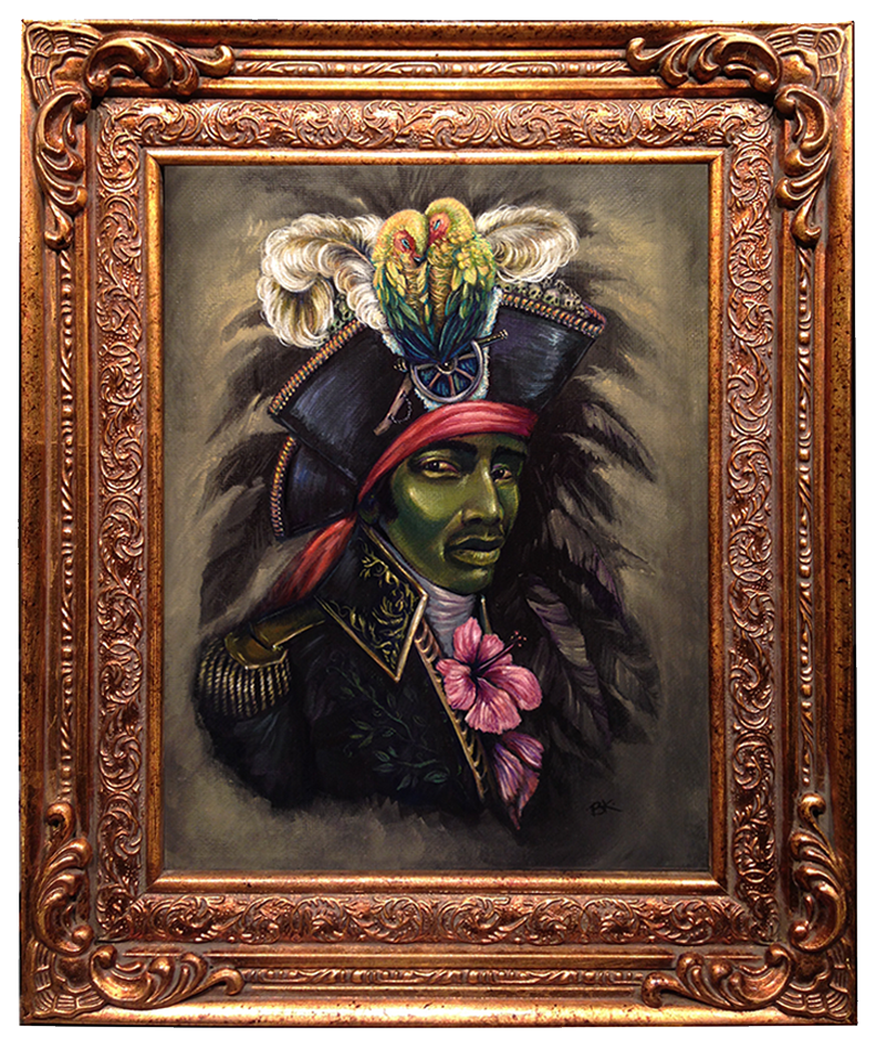 El negrito #26 (Toussaint Louverture, “The Black Napoleon”) by artist Brooke Kent