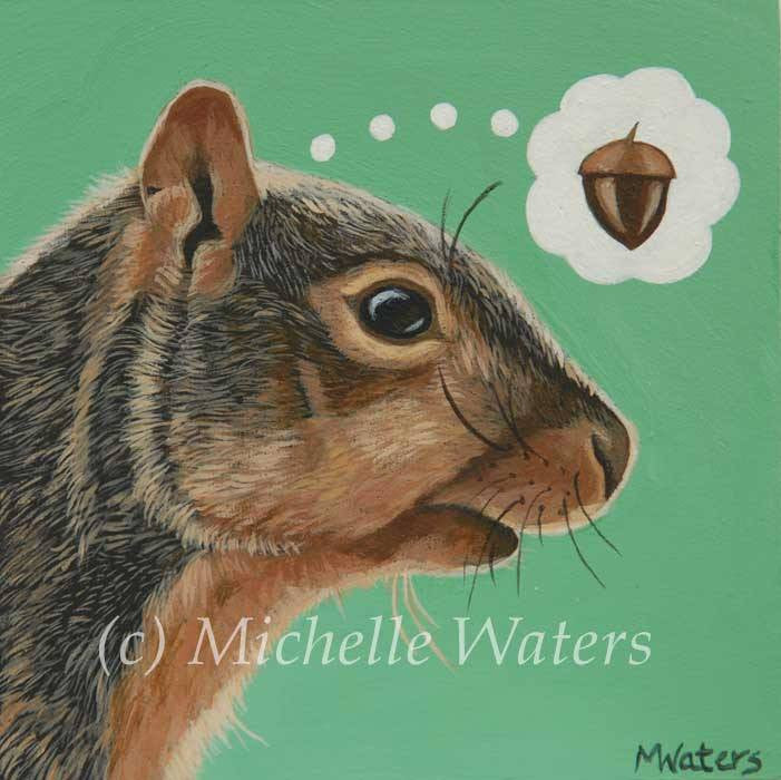 "Where Did I Put That Acorn?" by artist Michelle Waters